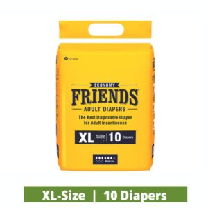 Friends Economy Adult Diapers XL-Size 10 Diapers