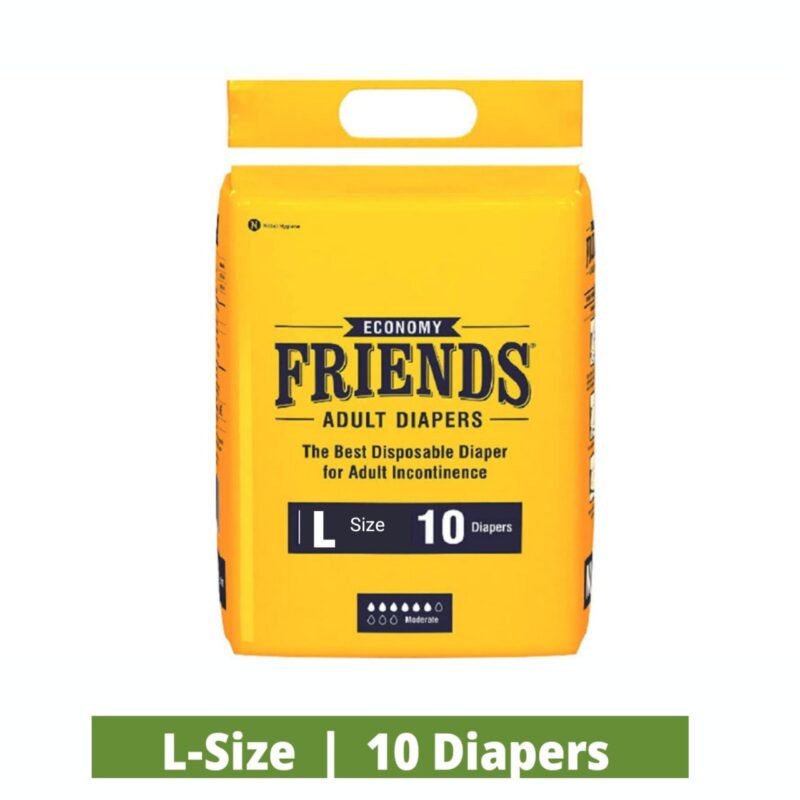 Friends Economy Adult Diapers L-Size 10 Diaper