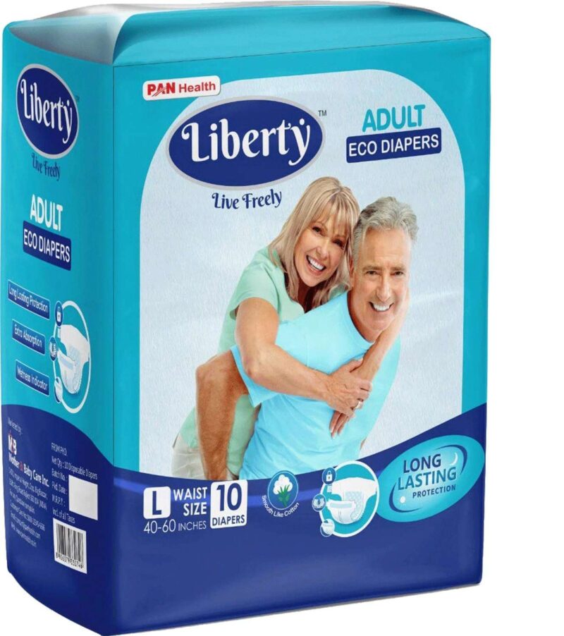 Liberty Eco Adult Diapers L-Size 10 Diapers