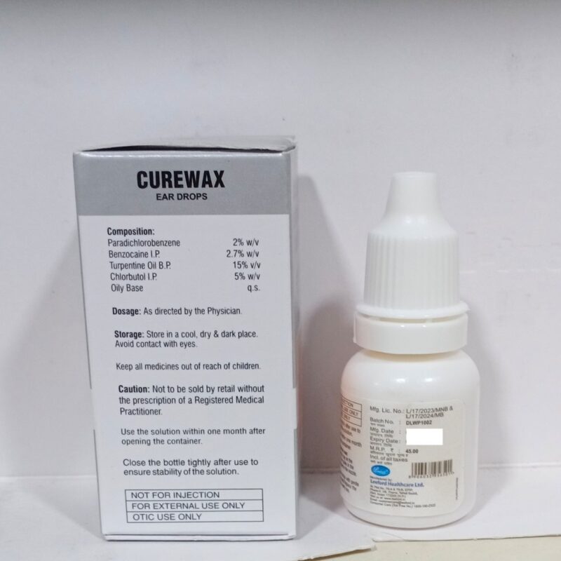 Curewax 10ml Ear Drops Best wax removal - Image 2