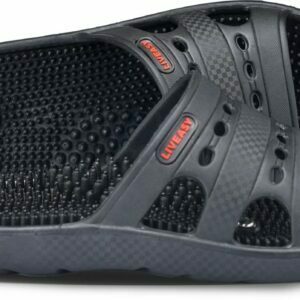 Acupressure Slippers - Women (Black) Size 8 Liveasy Ortho Care