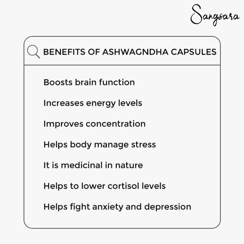 Sangara Aswagandha (1x60) Capsules - Image 3