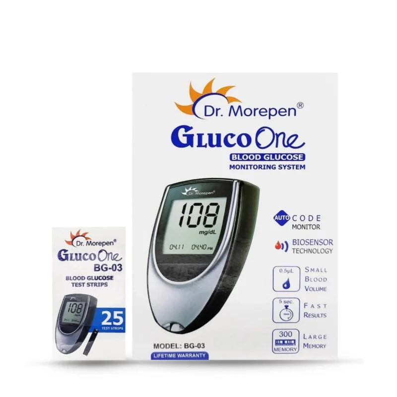 Glucometer Kit (With 25 Strips) Dr Morepen Bg 03