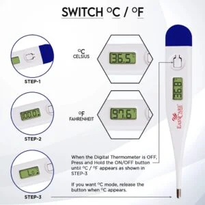 product-grid-gallery-item Digital Thermometer - Fast Reading 45-60 Sec.Easycare 100% Safe (No Mercury)