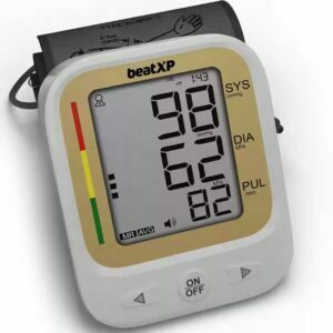 Digital BP Monitor | Pristyn care | BP Machine | Blood Pressure Monitor | Blood Pressure Machine | Automatic Digital Electronic Blood Pressure Monitor | Premium Design , Top Notch Quality | One Touch Operations by beatXP Automatic Digital Electronic Bp Monitor (White)
