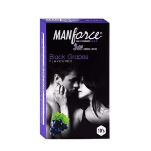 Manforce Black Grapes Flavoured Extra Dotted 10 Pcs