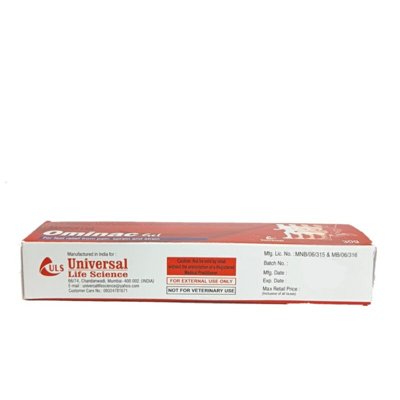 Ominac Gel 30gm Effective for joint muscle pain - Image 3