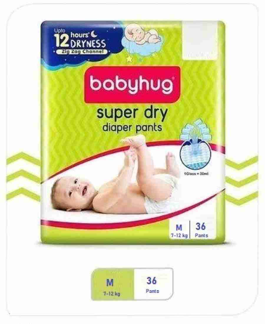 Buy Niine Baby Diaper Pants Medium(M) Size (7-12 KG) (Pack of 1) 34 Pants  for Overnight Protection with Rash Control Online at Low Prices in India -  Amazon.in