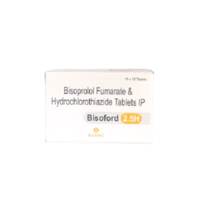 BISOPROLOL 2.5 MG + HYDROCHLOROTHIAZIDE 12.50 MG ( Bisoford 2.5H Tablet )