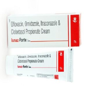 OFLOXACIN,ORNIDAZOLE,ITRACONAZOLE & CLOBETASOL PROPIONATE (Lunaz Forte Cream)