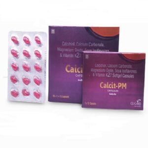 CALCITRIOL + CALCIUM CARBONATE + MAGNESIUM OXIDE + SOYA ISOFLAVONES + VITAMIN K27 (Calcit PN Capsule)