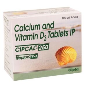 CALCIUM 250 MG + VITAMIN D3 125 IU ( CIPCAL 250 TABLET )