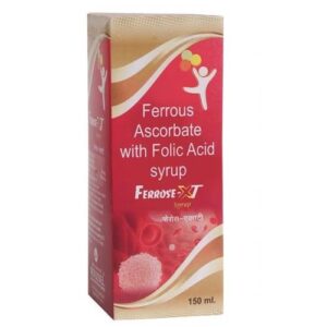 FERROUS ASCORBATE 30 MG + FOLIC ACID 550 MCG (Ferrose XT Syrup)