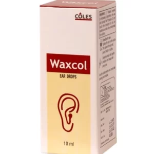 PARADICHLOROBENZENE 2% w/v + BENZOCAINE 2.7% w/v + CHLOROBUTOL 5% w/v + TURPENTINE OIL 15% w/v (Waxcol Ear Drops)