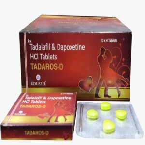 TADALAFIL 20 MG + DAPOXETINE HYDROCHLORIDE 30 MG ( Tadaros D Tablets )