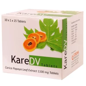 CARICA PAPAYA LEAF EXTRACT 1100 MG ( KARE DV TABLETS )