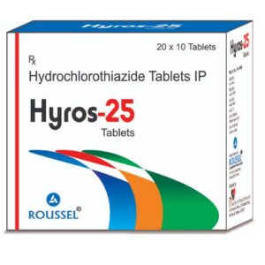 HYDROCHLOROTHIAZIDE 25 MG (Hyros 25 Tablet)