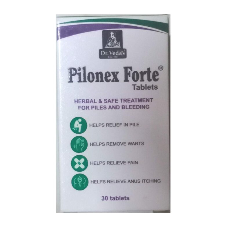 Dr. Veda's Pilonex Forte Tablets 30's