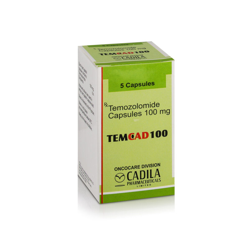 TEMOZOLAMIDE 100 MG TEMCAD 100 CAPSULES 5'S