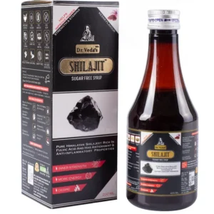 Dr. Veda's Shilajit Kesar Flavour Sugar Free Syrup- 200ml-Pack Of 1