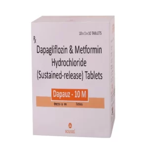 DAPAGLIFLOZIN 10 MG + METFORMIN HYDROCHLORIDE 500 MG (SR) ( Dapauz 10M Tablets )