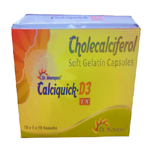 CHOLECALCIFEROL 1000 IU ( CALCIQUICK D3 1K CAPSULES )