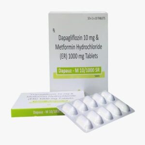DAPAGLIFLOZIN 10 MG + METFORMIN HYDROCHLORIDE IP 1000 MG(ER) ( Dapauz M10/1000 SR )