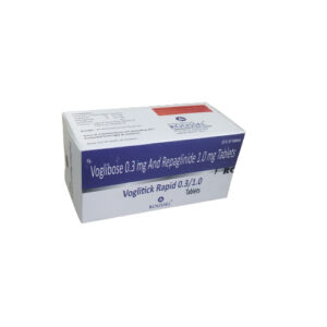 VOGLIBOSE 0.3MG + REPAGLINIDE 1 MG ( Voglitic Rapid 0.3/1.0 Tablets )