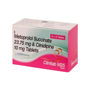 CILNIDIPINE 10 MG + METOPROLOL 25 MG ER ( CILINITAB M25 Tablets )