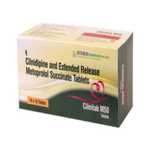 CILNIDIPINE 10 MG + METOPROLOL 50 MG ER ( CILINITAB M50 Tablets )
