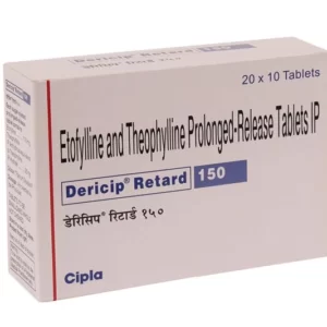 ETOPHYLLINE 115 MG + THEOPHYLLINE 35 PR ( Dericip Retard 150 )