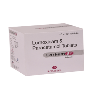 LORNOXICAM 8 MG + PARACETAMOL 325 MG ( Lorkem 8P Tablets )