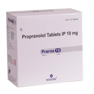 PROPRANOLOL 10 MG ( Praros 10 Tablets )