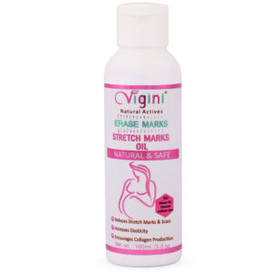 Vigini Natural Erase Stretch Marks Scars Removal Cream Oil  In During After Pregnancy Delivery for Women Anti-Aging Hyper Pigmentation  Remover Uneven Skin Toning 100ml