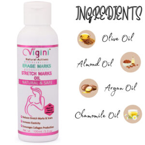 product-grid-gallery-item Vigini Natural Erase Stretch Marks Scars Removal Cream Oil  In During After Pregnancy Delivery for Women Anti-Aging Hyper Pigmentation  Remover Uneven Skin Toning 100ml