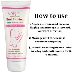 product-grid-gallery-item Vigini Breast Enlargement  Enhancement Size Increase Bust Full Growth  36 Firming Tightening Oil Cream For Women Anti-Aging Sagging 100g | No Added Color Fragrance Mineral Oil Paraben free Hypoallergenic