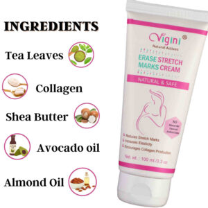 product-grid-gallery-item Vigini Natural Erase Stretch Marks Scars Removal Oil Cream In During After Pregnancy Delivery for Women Anti-Aging Hyper Pigemantation Remover Uneven Skin Tone 100g