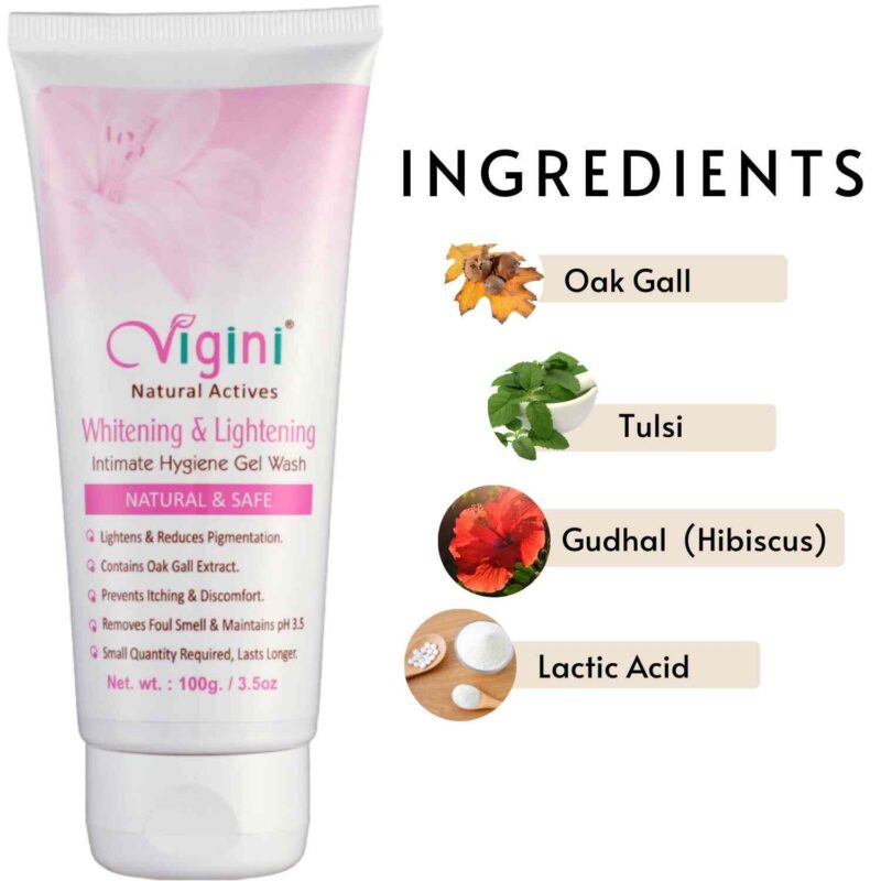 Vigini Vaginal Intimate Lightening Whitening Feminine Hygiene Gel Private Part V Wash women - Image 3