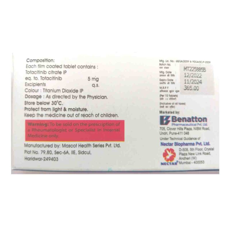 Tofabond 5 Tablets,Tofacitinib 5