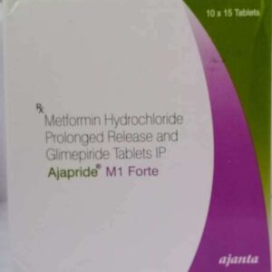 AJAPRIDE M1 FORTE SR TAB 1/1000MG,15’S
