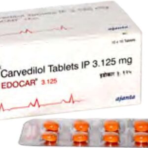 EDOCAR TAB 3.125MG,10’S
