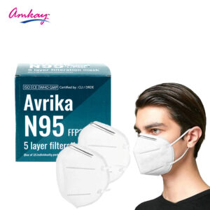 AMKAY N95 Face Mask For Men & Women With 5 Layers - 25 Pcs