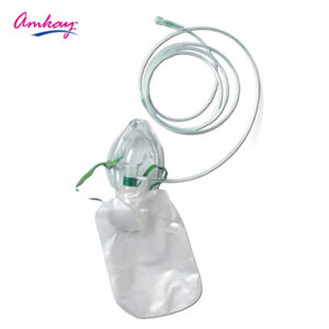 AMKAY Adult Oxygen Therapy Mask with Tube & Medicine Cup | Inhaler Accessories Mask Tube with Adjustable Oxygen Concentration | Comfortable Fitting