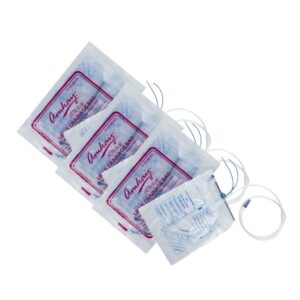 Amkay Disposable Urine Collection Bags with 2000ml capacity (Pkt of 3)- For Men & Women| Portable Urinal, Camping Pee Bags, Emergency Bag For Travel with High-Quality P.V.C Sheeting (Pack of 3)