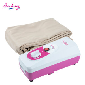 Amkay Air Bed Anti Bedsore Air Mattress with Compressor (Air Pump - White) Anti-Decubitus, Alternating Pressure System Air Pump Mattress Prevents from Ulcers & Bedsores.