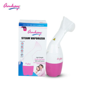 Amkay Steam Vaporiser | Steam Inhaler for Cold, Cough & Sinus, Smart Steam Vaporizer | Safe to Use (White)