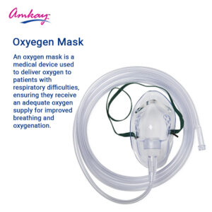 product-grid-gallery-item AMKAY Adult Oxygen Therapy Mask with Tube & Medicine Cup | Inhaler Accessories Mask Tube with Adjustable Oxygen Concentration | Comfortable Fitting
