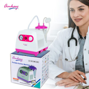product-grid-gallery-item Amkay Product's Portable Suction Machine Unit with 1000 ml Jar for Home, Clinic, Dentist and Hospital with 1 Year Warranty