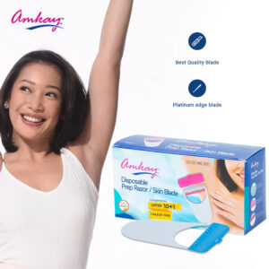 product-grid-gallery-item Amkay Product's Disposable Skin Blade (White & Pink Razor)| 11 Pcs | Disposable Razor for Safe Body Hair Removal Surgical Prep Razor | Smooth, Sharp & Safe