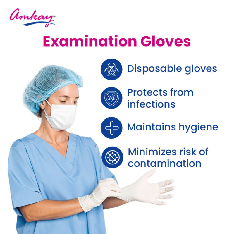 Disposal Examination Rubber Gloves